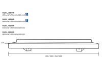 Satin Stainless Utility Shelf 450mm x 130mm 2