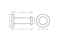 Metlam Lachlan Series Robe Hook ML6230 2