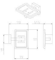 Soap Dish with Drain 2