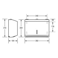 Surface Mounted Paper Towel Dispenser - White Powder Coated 2