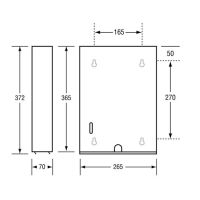 Slimline Interleaved Paper Towel Dispenser 2