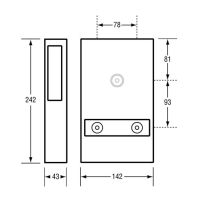 Satin Stainless Interfold Toilet Paper Dispenser 2