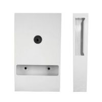 White Powder Coated Interfold Toilet Paper Dispenser