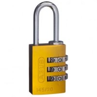 Abus 3 Wheel Combination Padlock 145/20 Yellow