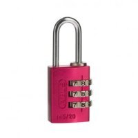 Abus 3 Wheel Combination Padlock 145/20 Pink