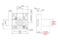 Twin Bolt Square Backed Cupboard Lock 2