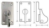 Metlam ML405AL Sliding Door Indicator Lock 4