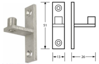 Metlam ML405AL Sliding Door Indicator Lock 5