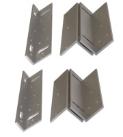 NEMLB3 Satin Chrome 280kg Double "L & Z" Brackets