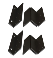 NEMLB6B Black 500kg Double "L & Z" Brackets