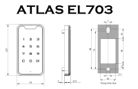 Atlas EL703 Electronic Cabinet Lock 5