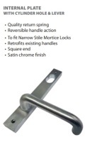 Lockton Internal Plate with Cylinder Hole & Lever