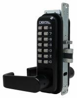 Lockey 2985MGDCBlack Narrow Stile Digital Deadlatch Dual Combination 2