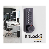 Kitlock Nano Black Electronic Cabinet Lock 3