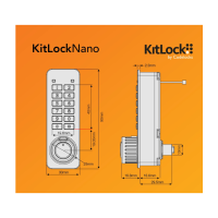Kitlock Nano Black Electronic Cabinet Lock 6