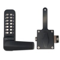 Lockey 2500KO Mechanical Digital Sliding Door Lock With Key Override