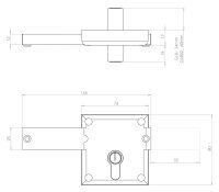 Gatemaster Locking Bolt GLB02 60mm Cylinder 4