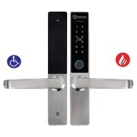 McGrath Hamilton Digital Lock, With DDA Compliant handles, Satin Nickel Finish 2
