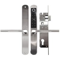 McGrath A210 Slimline Digital Lock Satin Chrome Finish with Euro Style 30mm Backset Mortice Lock