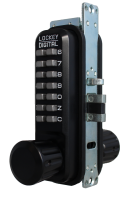 Lockey 2930MG Black Narrow Stile Digital Deadlatch