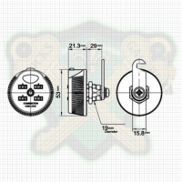 10 x Combination Cam lock LG904S for Sliding Cabinet Doors 4