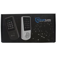 McGrath Locks Ashgrove Smart Deadbolt, Raised Button with Braille, Satin Nickel Finish with 60/70mm Adjustable Bolt 4