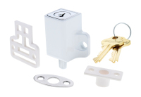 Carbine Mini Push Bolt Window Lock White