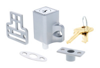 Carbine Mini Push Bolt Window Lock Silver