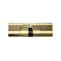 Carbine Euro Double Cylinder fixed cam extended length 100mm Satin Brass 2