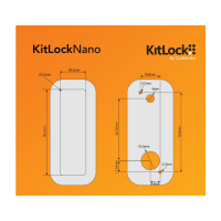 Kitlock Nano Black Electronic Cabinet Lock Right Handed Horizontal 5