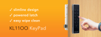 KL1100 RFID KitLock Locker Lock with Silver Trim