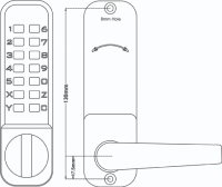 Carbine Digital Lockset NK2000SC 3