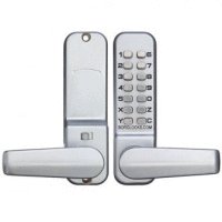 Borg Digital Lock 2301 Satin Chrome Lever Handle