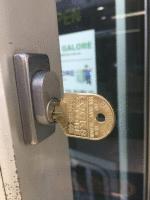 Restricted Ilco IP9 Key 570 Oval Cylinder Satin Chrome