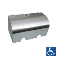 Lockable Satin Stainless Double Toilet Roll Holder