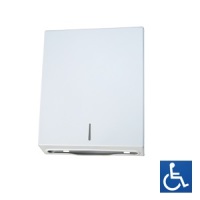 White Powder Coated Paper Towel Dispenser