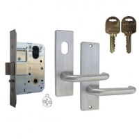 Kaba MS2 Mortice Classroom Lock Kit 600 Series Square End On IP9 Restricted Keys
