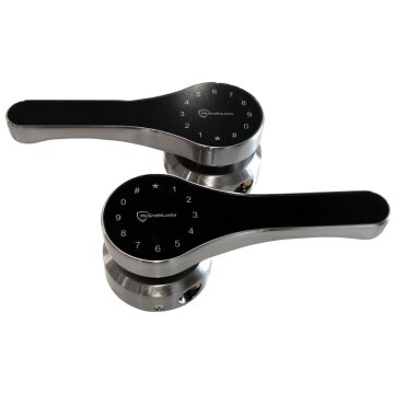 McGrath Ascot Digital Lock Dual Keypad Black and Satin Chrome Finish