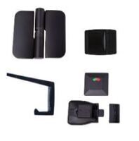 Toilet Partition Door Set L/H Open MODA Series Designer Black