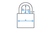 Abus 65/50HB80 Padlock with extended 80mm shackle 2
