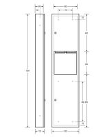 Surface Mounted Paper Towel Dispenser & 19L Waste Receptacle 2