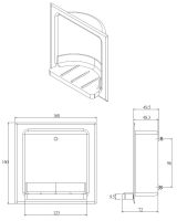 Recessed Satin Stainless Soap Dish 2