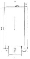 Satin Stainless Foam Soap Dispenser 1L 2