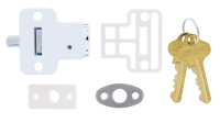 Carbine Mini Push Bolt Window Lock White 2