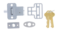 Carbine Mini Push Bolt Window Lock Silver 2