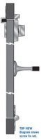 Toilet Partition Door Set L/H Closed 100 Series 3