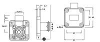 CL Square Backed Cupboard Lock 3