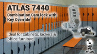 7440 Combination Cam Lock Silver 3