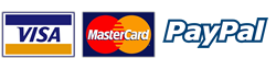 we accept visa, mastercard and payPal